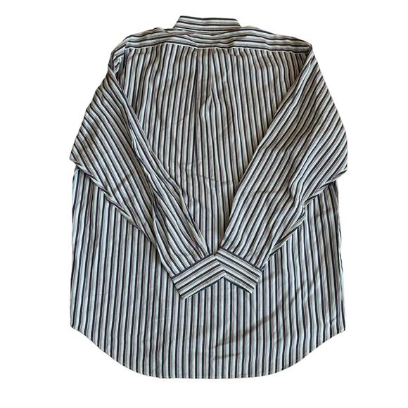 Ralph Lauren Blake Button Down Shirt Mens Size Large Cotton Blue Striped - Picture 4 of 10